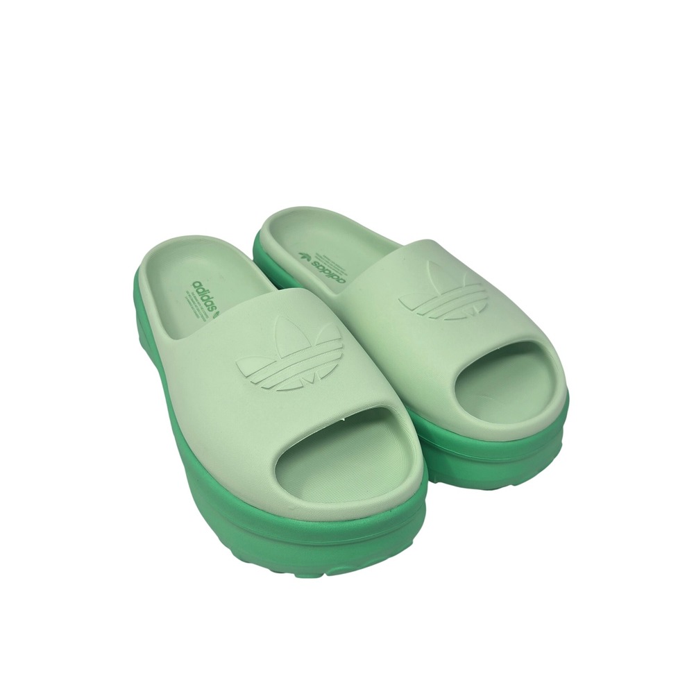 Adidas Adifom Stan Smith Mules Platform Slides Green UK 7 Mens 8 Womens 9